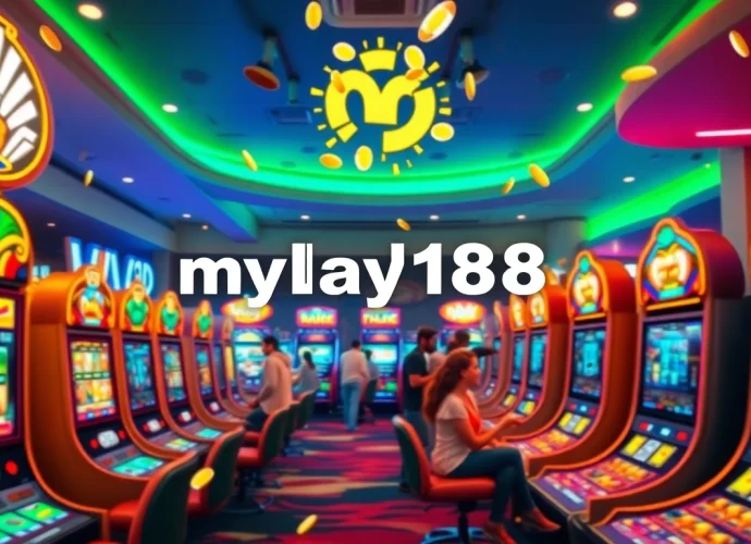 Experience thrilling gameplay with myplay168 in an engaging online casino environment, filled with vibrant colors and exciting animations.