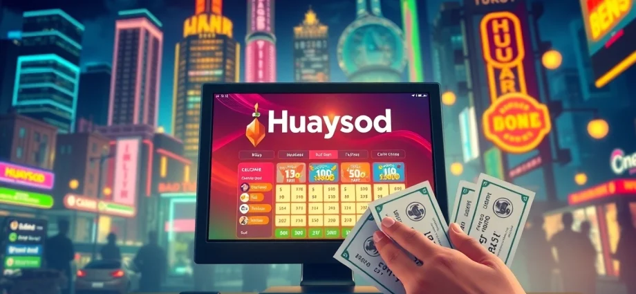 Experience the excitement of Huaysod online lottery with vibrant graphics and user engagement.