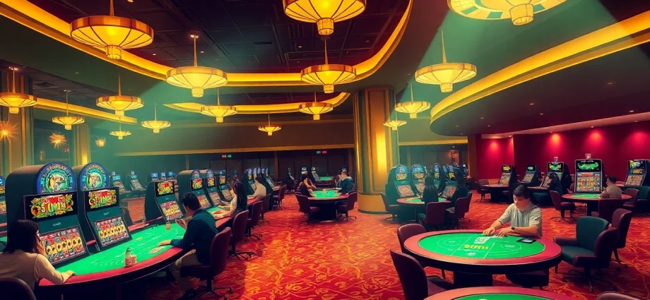 Explore the vibrant casino environment of som777, showcasing excitement and luxury in gaming.