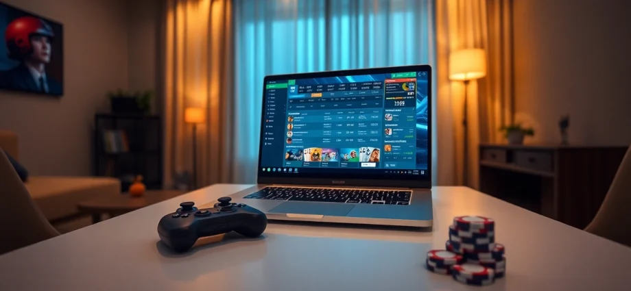 Explore the features of Nhà cái uy tín with a modern online gaming setup showcasing trust and excitement.