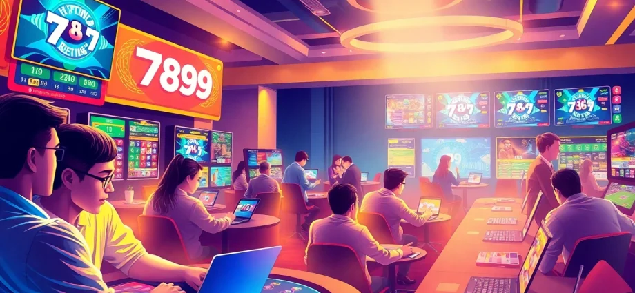 Capture the thrilling energy of thương hiệu 789p's online gaming world with vibrant players and modern technology.