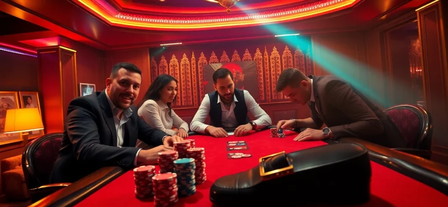 Experience thrilling gameplay at jumbo99 with intense poker action and vibrant casino atmosphere.