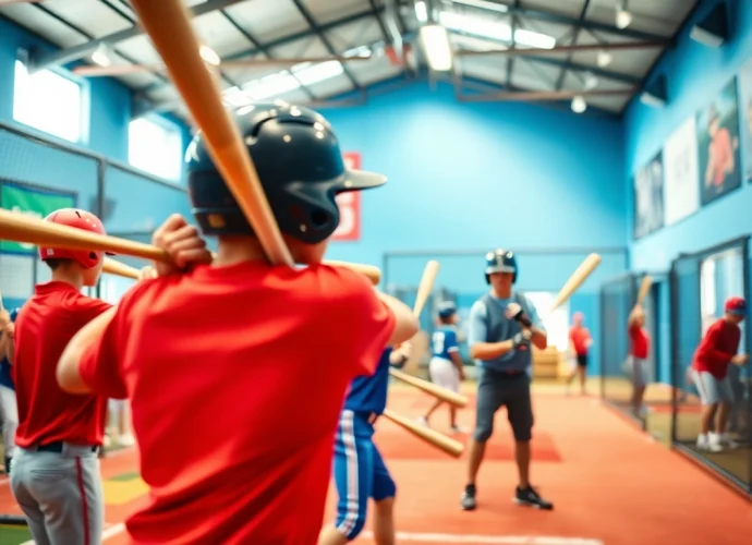 Young athletes training at the hit club, demonstrating teamwork and skill development.