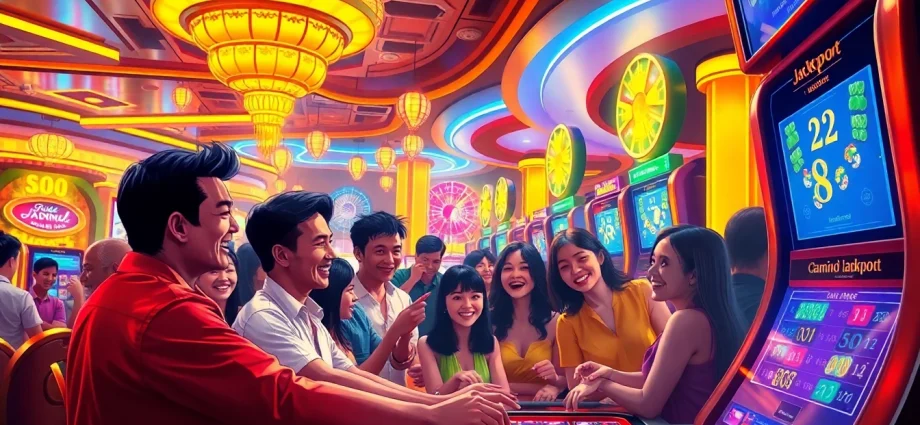 Experience the thrill of สล็อตเว็บตรง gaming with lively players at a vibrant casino.